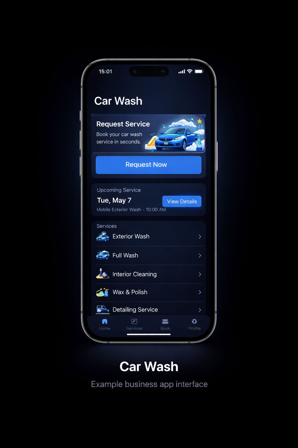 Car Wash App example