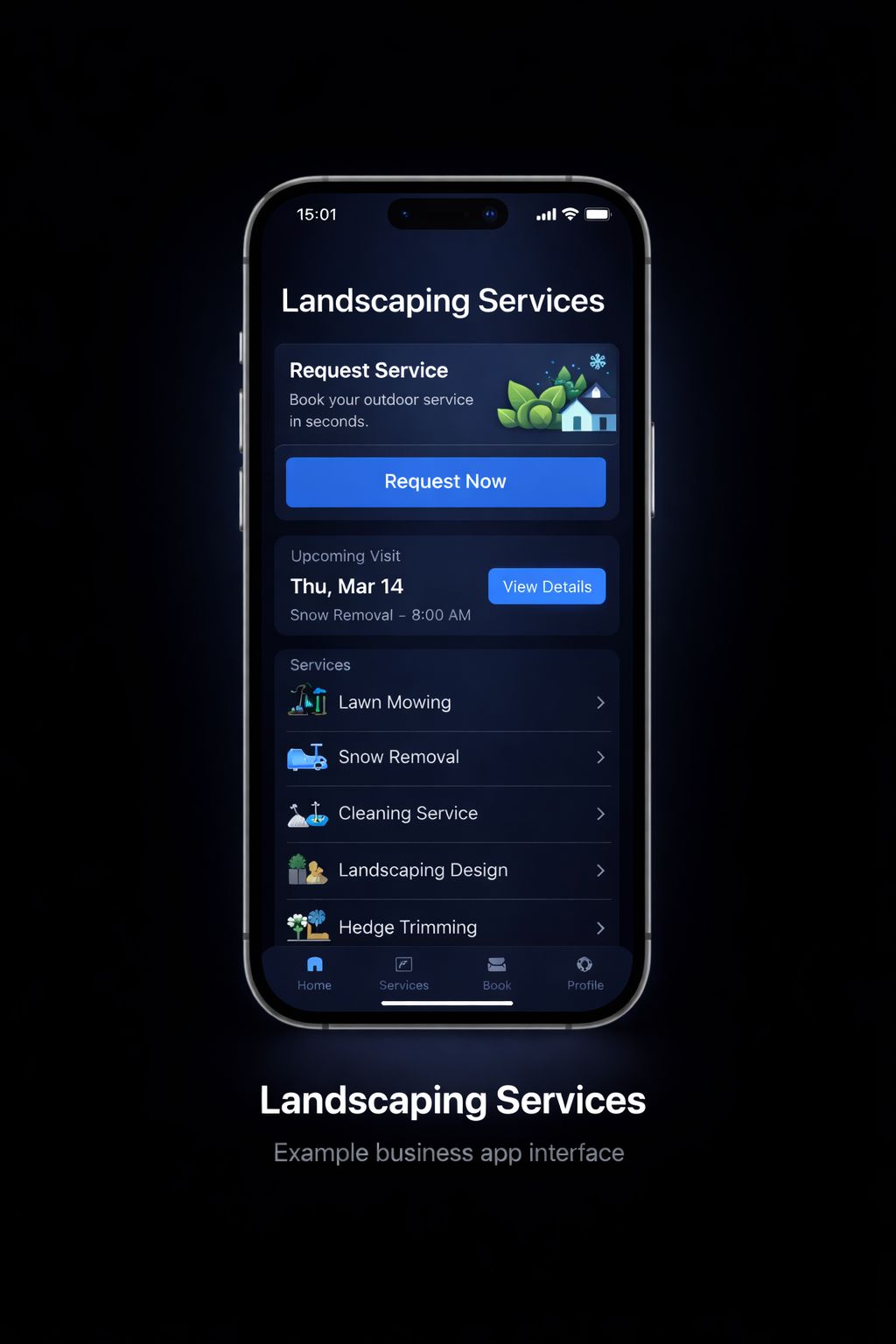 Landscaping App example