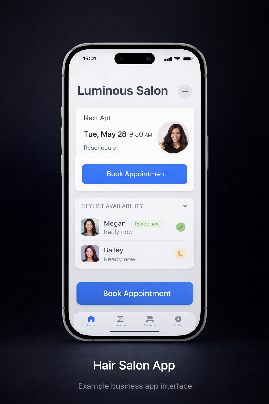 Salon App example